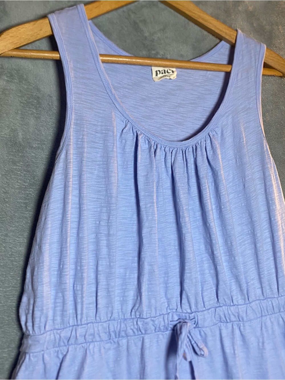Pact Large Womens Relaxed Slub Tank Maxi Dress Organic cotton breathable coastal - Picture 11 of 15